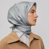 Armine E25YA9345D02 82 Dj Saf İpek Eşarp 9345D (T) thumbnail 1