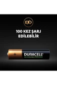 Duracell Şarj Edilebilir Aaa 750 Mah Ince Kalem Pil, 2'li - 4