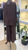 Nuss 1025 Tam Boy Düğmeli Pantolonlu Takım KAHVE thumbnail 7
