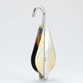 Metal İnşaat Makarası 125 mm Dayanıklı Taşıma Yük Kaldırma Kasnak Sistemi Şantiye Vinç Aksesuarı thumbnail 1