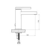 Gpd Gildo Mlb165-S Lavabo Bataryası Siyah Armatür Musluk thumbnail 2