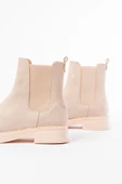 02-2137 Bej Süet Lastikli Günlük Kadın Bot - 5