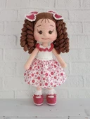 İkinci Bahar Kıvırcık Saçlı Karnaval Bebek Amigurumi Organik Oyuncak - 1