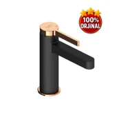 GPD Mlb165-S-R Gildo Lavabo Bataryası Siyah-Rose Gold thumbnail 1