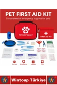 Premium Dayanıklı Portatif Kedi Köpek Taşınabilir Evcil Hayvan Tam Dolu Acil Yardım İhtiyaç Çantası thumbnail 2