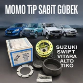 Suzuki Swift-Alto-Vitara-Samurai-Tiko İçin Özel Spor Direksiyon Göbeği Momo Tip - 2