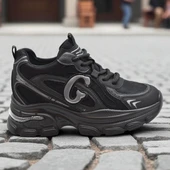 Full Ortopedik Taban Günlük Kadın Spor Ayakkabı Kalın Taban İçten Dolgu Taban  Guja 24K450 - 9