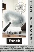 Ergonomik Tutuş Hafif Esnek Zor Nokta Köşe Tavan Lamba Perde Tüy Toz Örümcek Ağı Temizleme Fırçası thumbnail 1