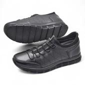 3216 Ortopedik Taban Günlük Hakiki Deri Erkek Ayakkabı Kauçuk Taban Casual Ayakkabı - 4