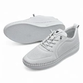 Z094 Tam Ortopedik Taban Günlük Hakiki Deri Kadın Ayakkabı Kadın Casual Ayakkabı - 4