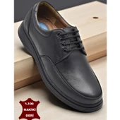 TAB430 Ortopedik Taban Hakiki Deri Erkek Ayakkabı Mevsimlik Baba Ayakkabısı thumbnail 8