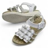 8454 Rahat Taban Kız Çocuk Sandalet Terlik Çocuk Taşlı Sandalet - 9