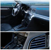 Zhltools Mavi Araba Oto Trim Dekorasyon Şeridi Kauçuk Elastik Kolay Kurulum 5 metre Şerit Bant thumbnail 5