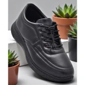 701 Tam Ortopedik Taban Hakiki Deri Erkek Ayakkabı Kadın Ayakkabı Kaymaz Taban Unisex Ayakkabı Lastikli Bağcık - 5