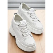 Full Ortopedik Taban Günlük Kadın Spor Ayakkabı Kalın Taban İçten Dolgu Taban  Guja 25K314 - 4