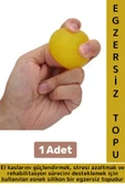 Ergonomik Stres Egzersiz Rehabilitasyon Fizyoterapi Esnek Silikon El Bilek Parmak Güçlendirme Topu - 1