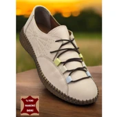 6000 TAM ORTOPEDİK Taban Hakiki Deri Kadın Günlük Ayakkabı thumbnail 7