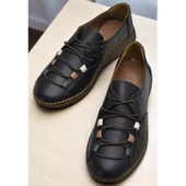 6000 TAM ORTOPEDİK Taban Hakiki Deri Kadın Günlük Ayakkabı thumbnail 2