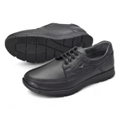 301 Ortopedik Topuk Masajlı Hakiki Deri Erkek Ayakkabı Kışlık Erkek Deri Ayakkabı - 3