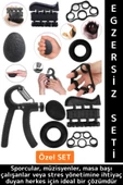 Ev Ofis Fizyoterapi Stres Yönetimi Antrenman El Parmak Güçlendirici Egzersiz 5 Parça Premium Set - 1