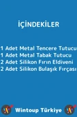 Kompakt Kamp Outdoor Mutfak Tencere Tabak Tutucu Fırın Eldiveni Yanma Önleyici 4'lü Premium Set thumbnail 6
