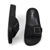 381 Rahat Ortopedik Taban Günlük Kadın Terlik Çift Toka Kadın Terlik Sim Detaylı - 5