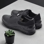 4219 Tam Ortopedik %100 Hakiki Deri Günlük Ayakkabı Kadın Ayakkabı Kaymaz Taban - 4