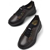 1988-1 Tam Ortopedik %100 Hakiki Deri Günlük Ayakkabı Kadın Ayakkabı Kaymaz Taban thumbnail 4