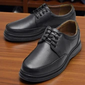 TAB430 Ortopedik Taban Hakiki Deri Erkek Ayakkabı Mevsimlik Baba Ayakkabısı thumbnail 9