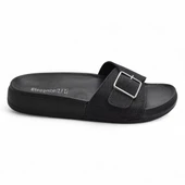 381 Rahat Ortopedik Taban Günlük Kadın Terlik Çift Toka Kadın Terlik Sim Detaylı - 3