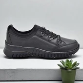 1988-1 Tam Ortopedik %100 Hakiki Deri Günlük Ayakkabı Kadın Ayakkabı Kaymaz Taban thumbnail 10