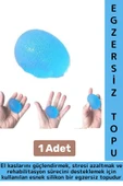Ergonomik Stres Egzersiz Rehabilitasyon Fizyoterapi Esnek Silikon El Bilek Parmak Güçlendirme Topu - 1