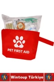 Portatif Dayanıklı Evcil Hayvan Kedi Köpek Tam Dolu Acil Durum İhtiyaç İlk Yardım Seti Çantası thumbnail 2