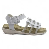 8454 Rahat Taban Kız Çocuk Sandalet Terlik Çocuk Taşlı Sandalet - 7