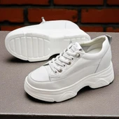 Full Ortopedik Taban Günlük Kadın Spor Ayakkabı Kalın Taban İçten Dolgu Taban  Guja 25K314 - 3