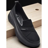 106 Streçli Taşlı Ortopedik Taban Günlük Kadın Ayakkabı Babet Casual Günlük Ayakkabı thumbnail 1