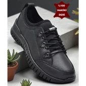 1988-1 Tam Ortopedik %100 Hakiki Deri Günlük Ayakkabı Kadın Ayakkabı Kaymaz Taban thumbnail 8