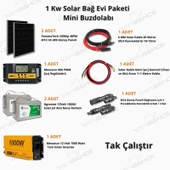 Yapı Solar 1 Kw Mini Buzdolabı Solar Bağ Evi Paketi Tak Çalıştır thumbnail 2
