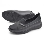 106 Streçli Taşlı Ortopedik Taban Günlük Kadın Ayakkabı Babet Casual Günlük Ayakkabı thumbnail 4