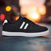 038 Rahat Taban Günlük Unisex Siyah Erkek Spor Ayakkabı - 2