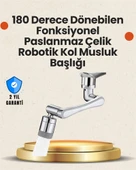 Lavabo ve Mutfaklar İçin 1080 Derece Döner Musluk Başlığı – Pirinç Gövdeli - 1