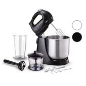 INOX TASLI MİKSER - BLENDER SETİ 5 KADEME HIZ+TURBO HAMUR YOĞURMA+ KASE 300W600ML HAZNE700ML ÖLÇÜ KABI SMX-2731 (5250) - 1