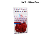 KIRMIZI 100PCS BALON G-90A (5250) - 1