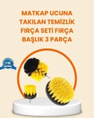 Matkap Ucu Fırça Seti Halı Fayans Zemin Temizliği - 1