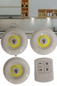 Kablosuz Pilli Işıldak Masa Lambası Mutfak Tezgah Altı Banyo Dolabı Dolap İçi - 4