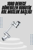Mutfak Musluk Başlığı 1080 Derece Dönebilir Oynar Başlıklı Musluk Aparatı - 1