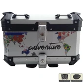 Coocase Alüminyum Arka Çanta Gümüş Word 55L thumbnail 1