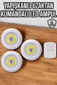 Mutfak Dolap Altı Işığı Uzaktan Kumandalı Yapışkanlı Kablosuz Pilli - 1