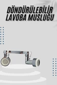 Dönebilen Musluk Başlığı Akrobat Mutfak Banyo Musluk Ucu Başlığı Oynar Başlıklı - 1
