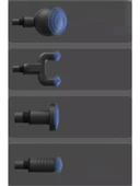 Mini Profesyonel Şarjlı Masaj Aleti 4 Başlıklı KH-800 (5250) - 5